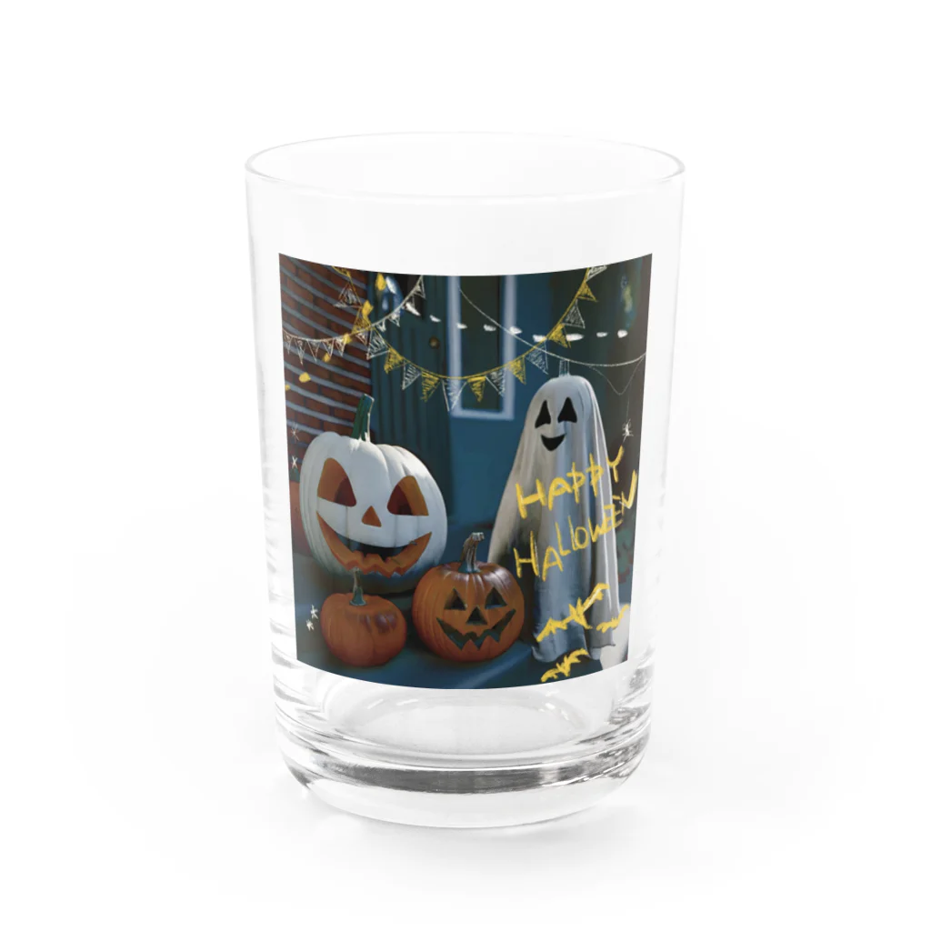 いらすとグッズのハッピーハロウィン Water Glass :front