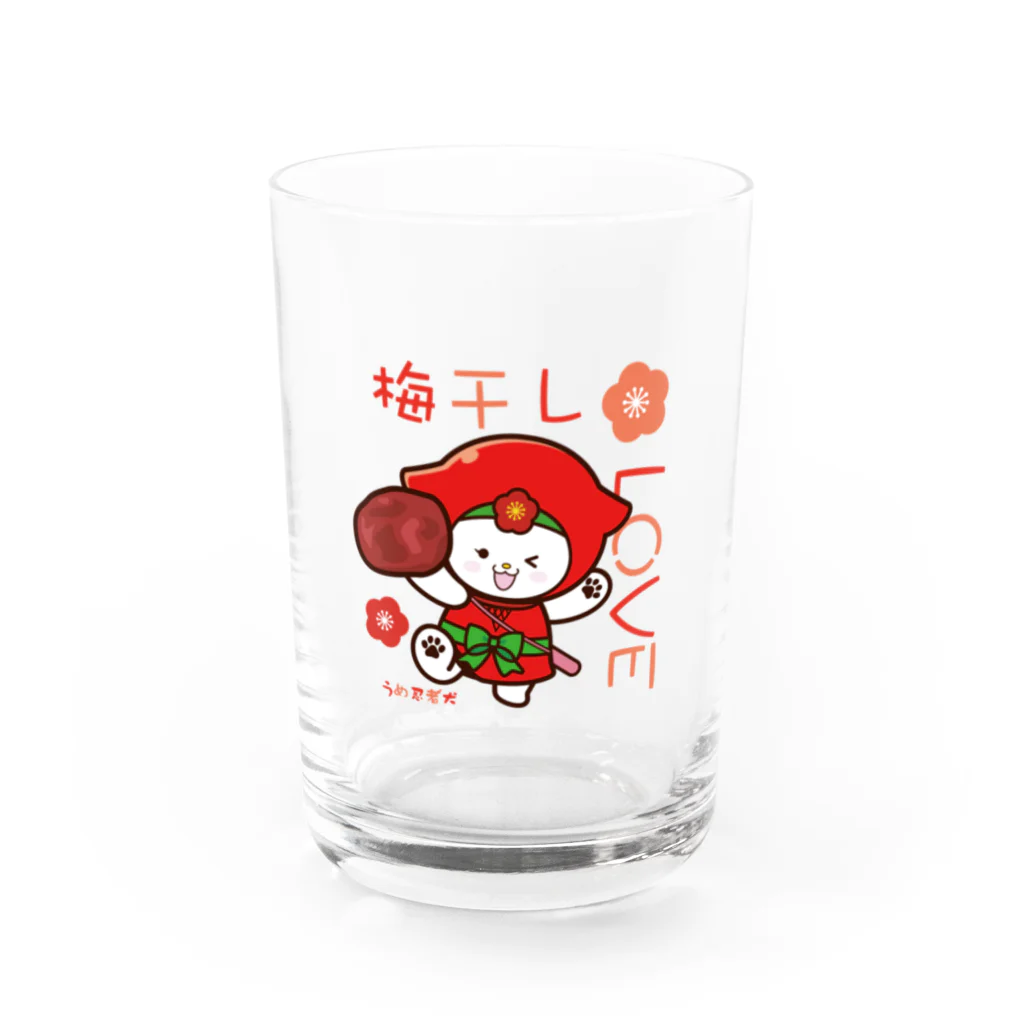 和歌狸｜地域活性化のうめ忍者犬うめちゃん Water Glass :front