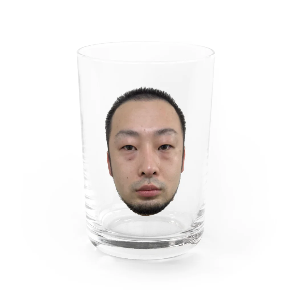 👾るみか勇者Lv.69👾の顔だけてんかんくん Water Glass :front