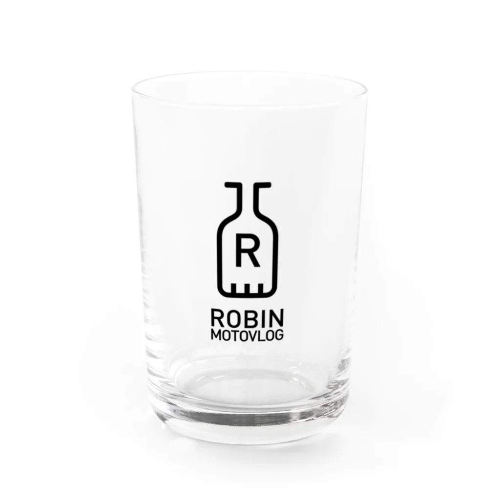 ROBIN MOTOVLOGのROBIN MOTOVLOG／フルクロロゴ Water Glass :front