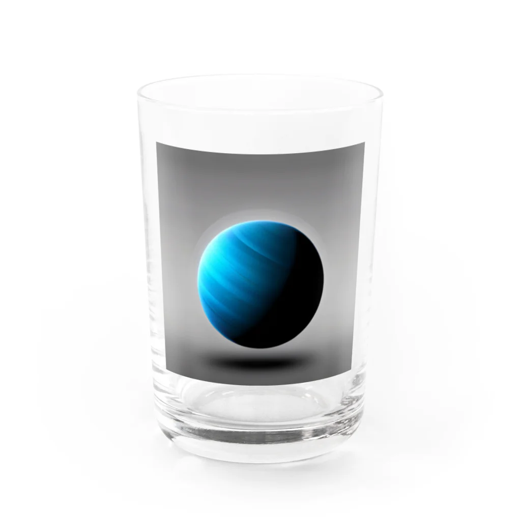 itacyoko(AIイラスト屋)の青い玉？すいせい？ Water Glass :front