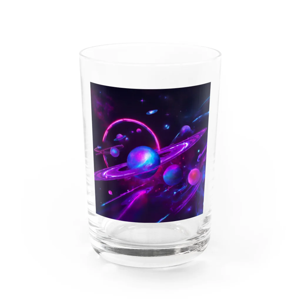 sanbo-の宇宙のグッズ Water Glass :front