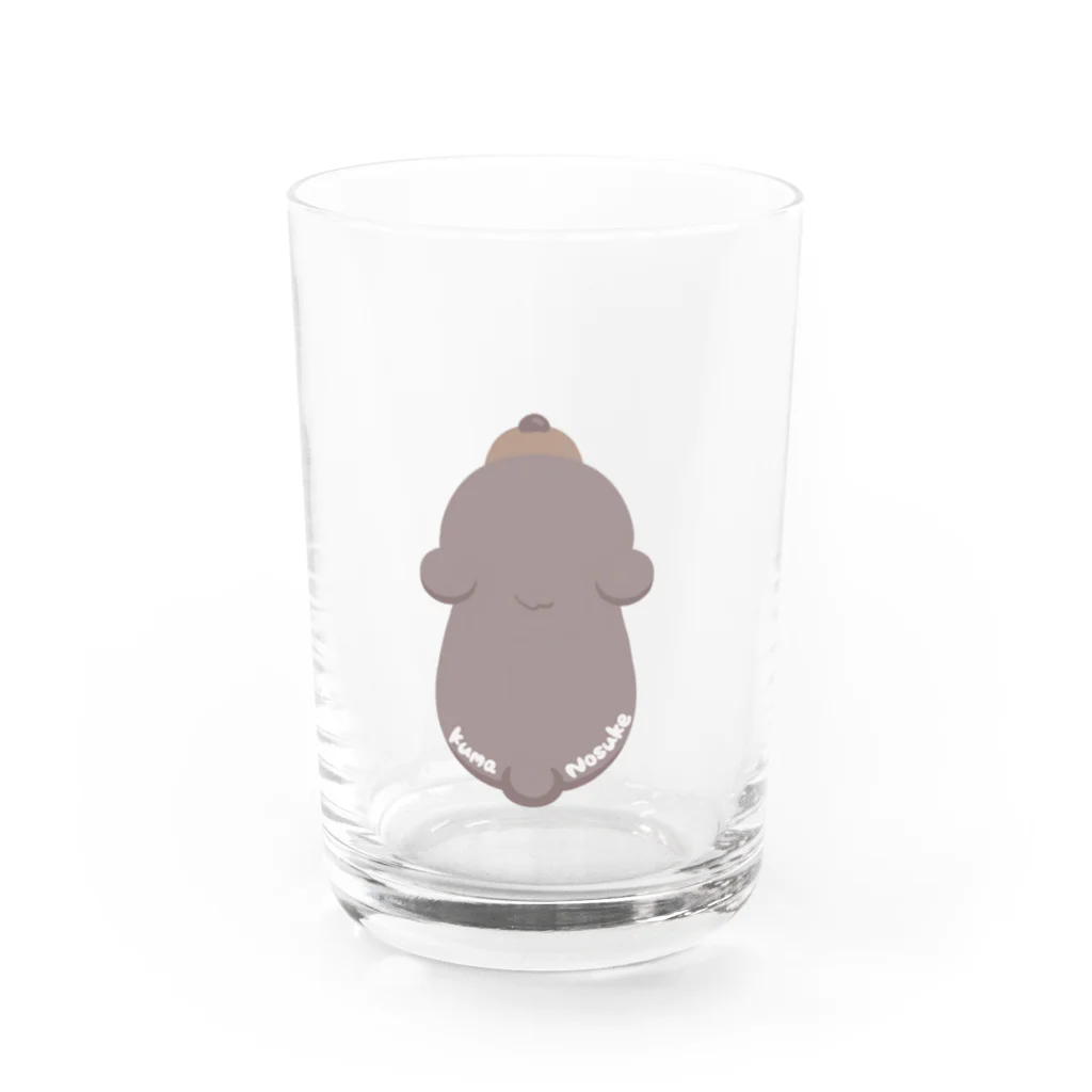 ゆうみんハウスのくっつきくまのすけ Water Glass :front