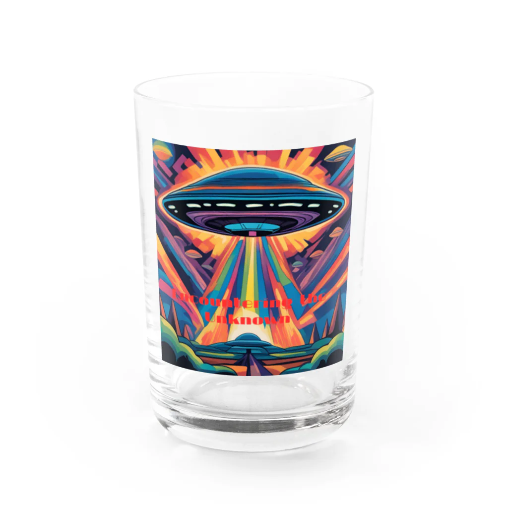 Zvookのサイケデリック　UFO Encountering the Unknown Water Glass :front