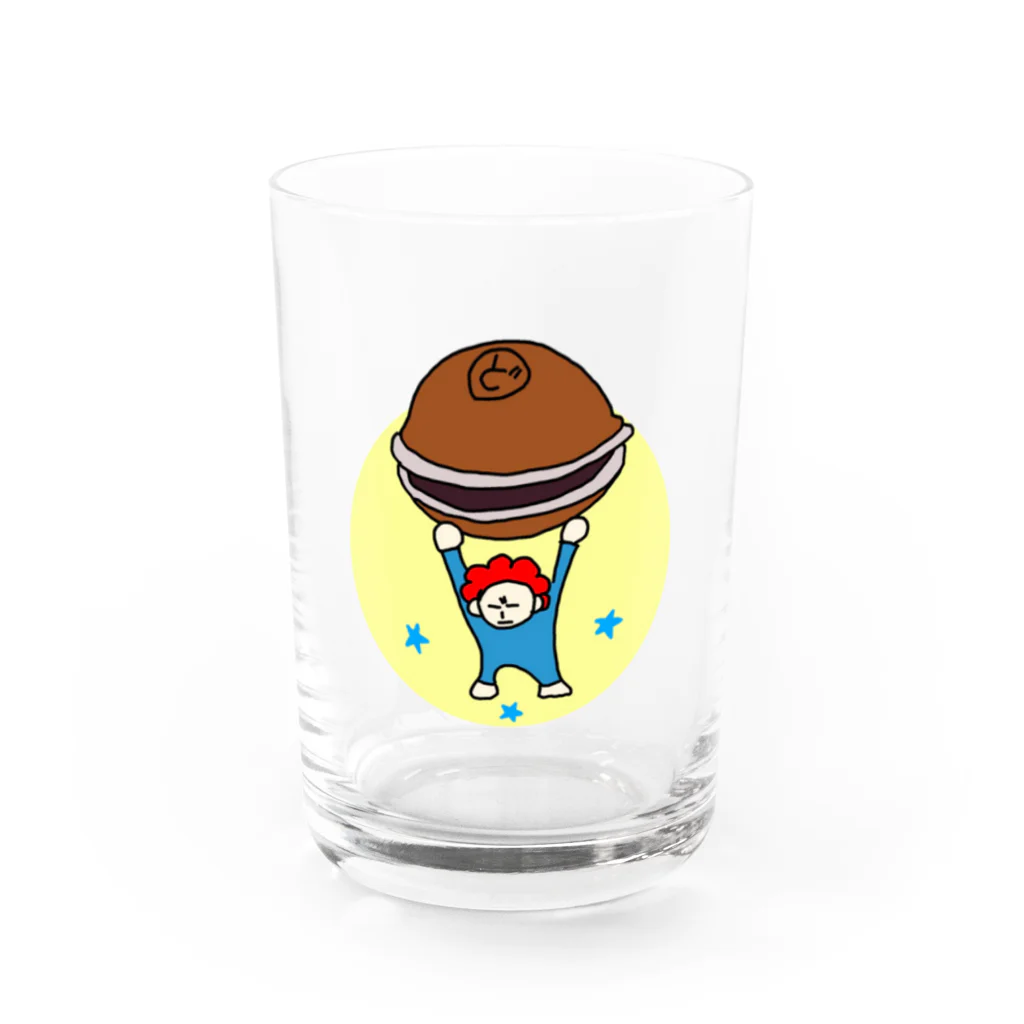 おしし屋のどら焼きおしし Water Glass :front