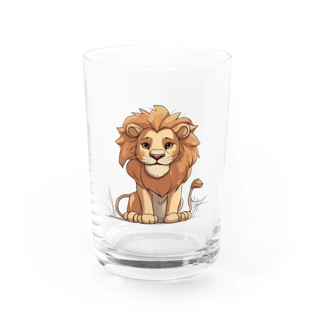 Risen ShopのCute Lion(1) Water Glass :front