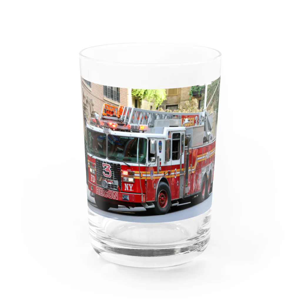 ビッグスマイルライフのかっこいいはしご車 Water Glass :front