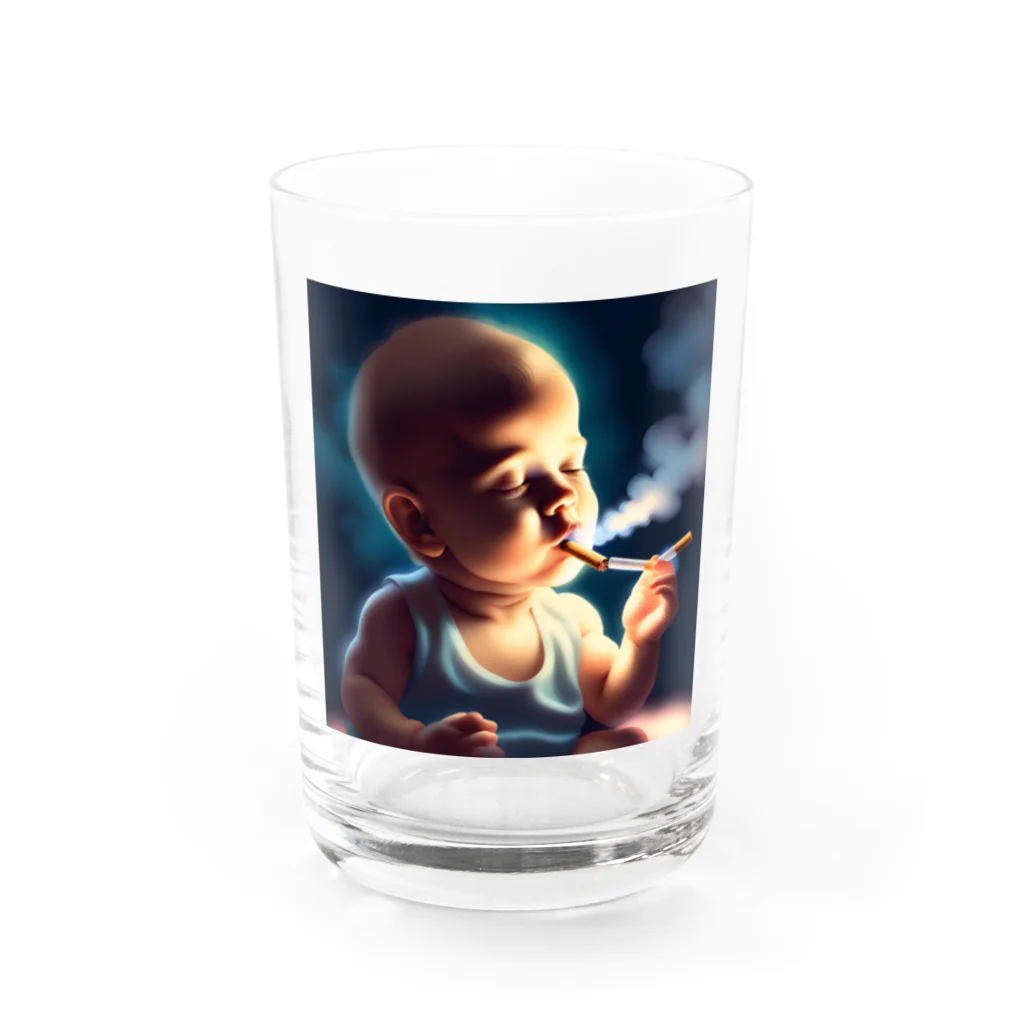 Baby smokerのBabyくん グラス前面