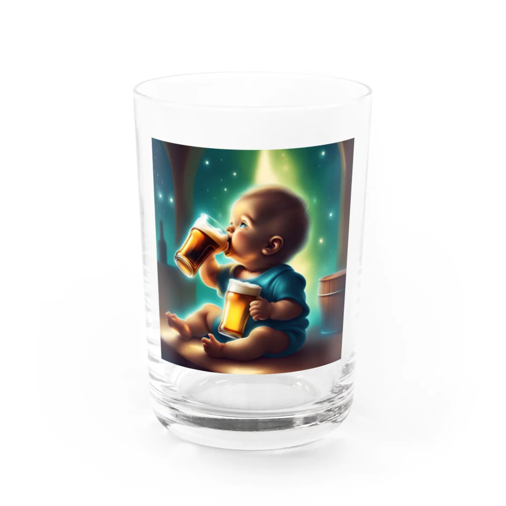 Baby smokerのBaby beer Water Glass :front