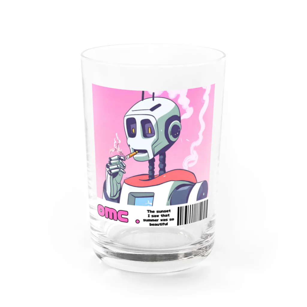 おもちショップの一服ロボットさん Water Glass :front