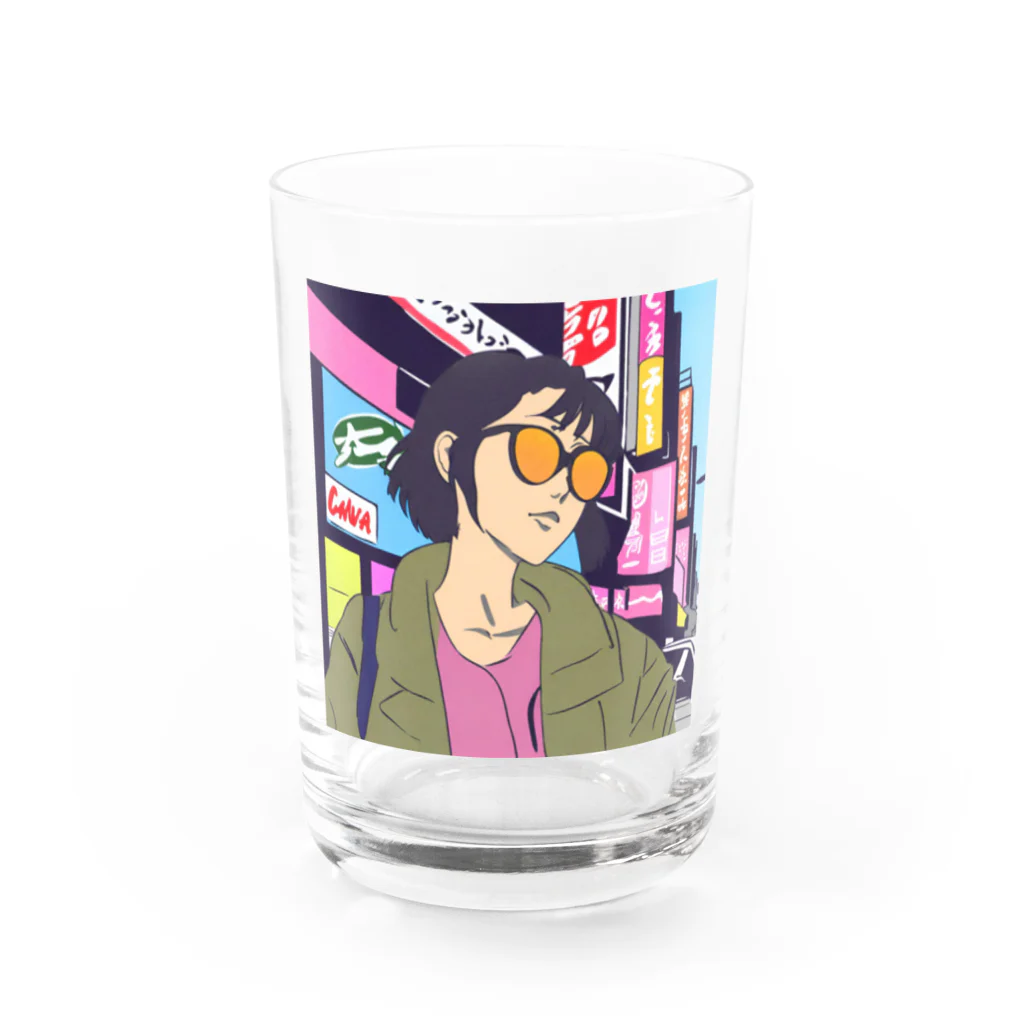 sunglass girlのsunglass girl 街編 Water Glass :front