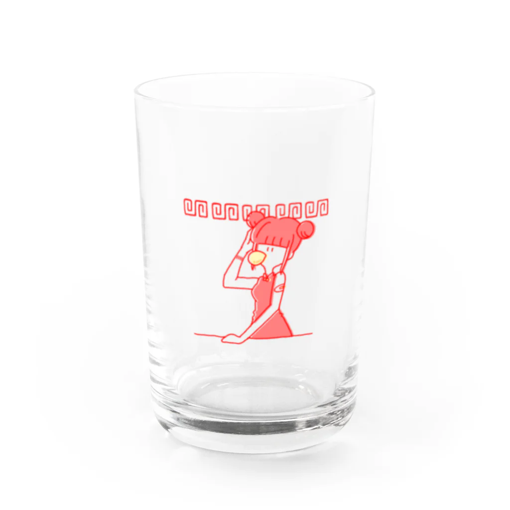 もちもちパーティーのモグモグモグモグ Water Glass :front