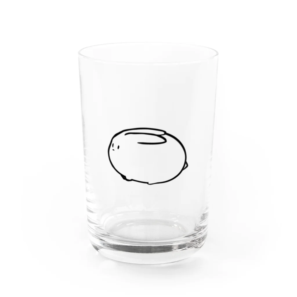 yakumo_penguinのぺたみみうさぎ Water Glass :front