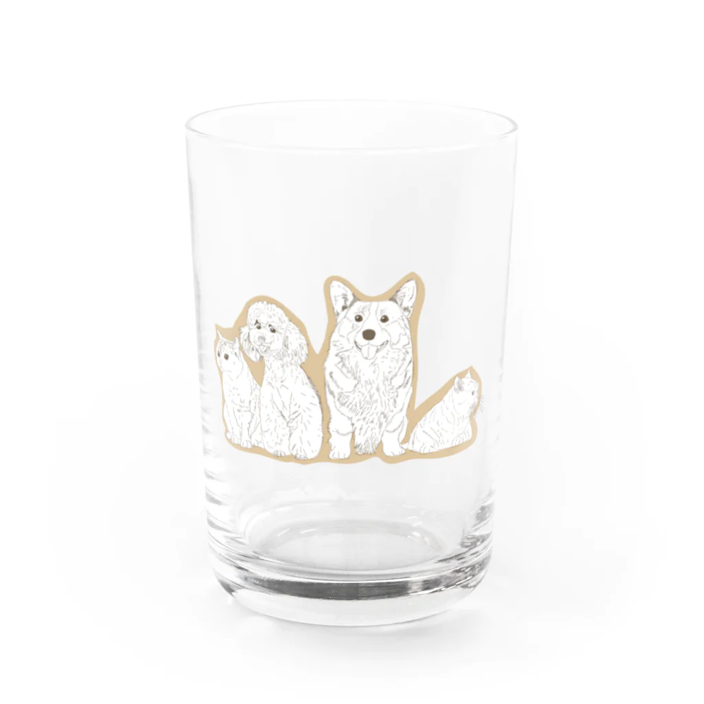 seediftの犬猫 Water Glass :front