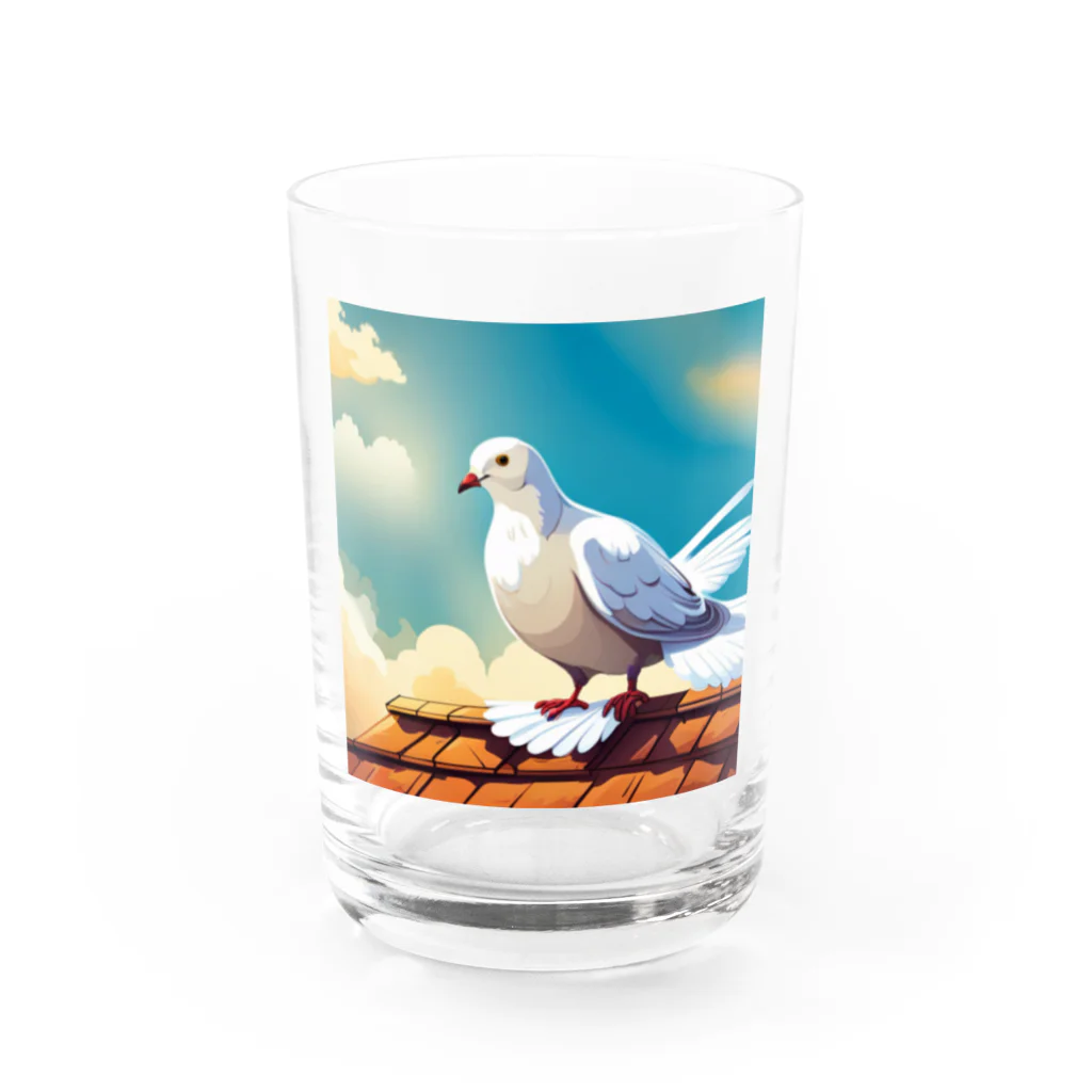 kstm_comのはとちゃんグッズ Water Glass :front