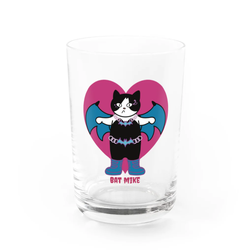 Metime Designs ☆ みぃたいむデザインのBAT MIKE Water Glass :front