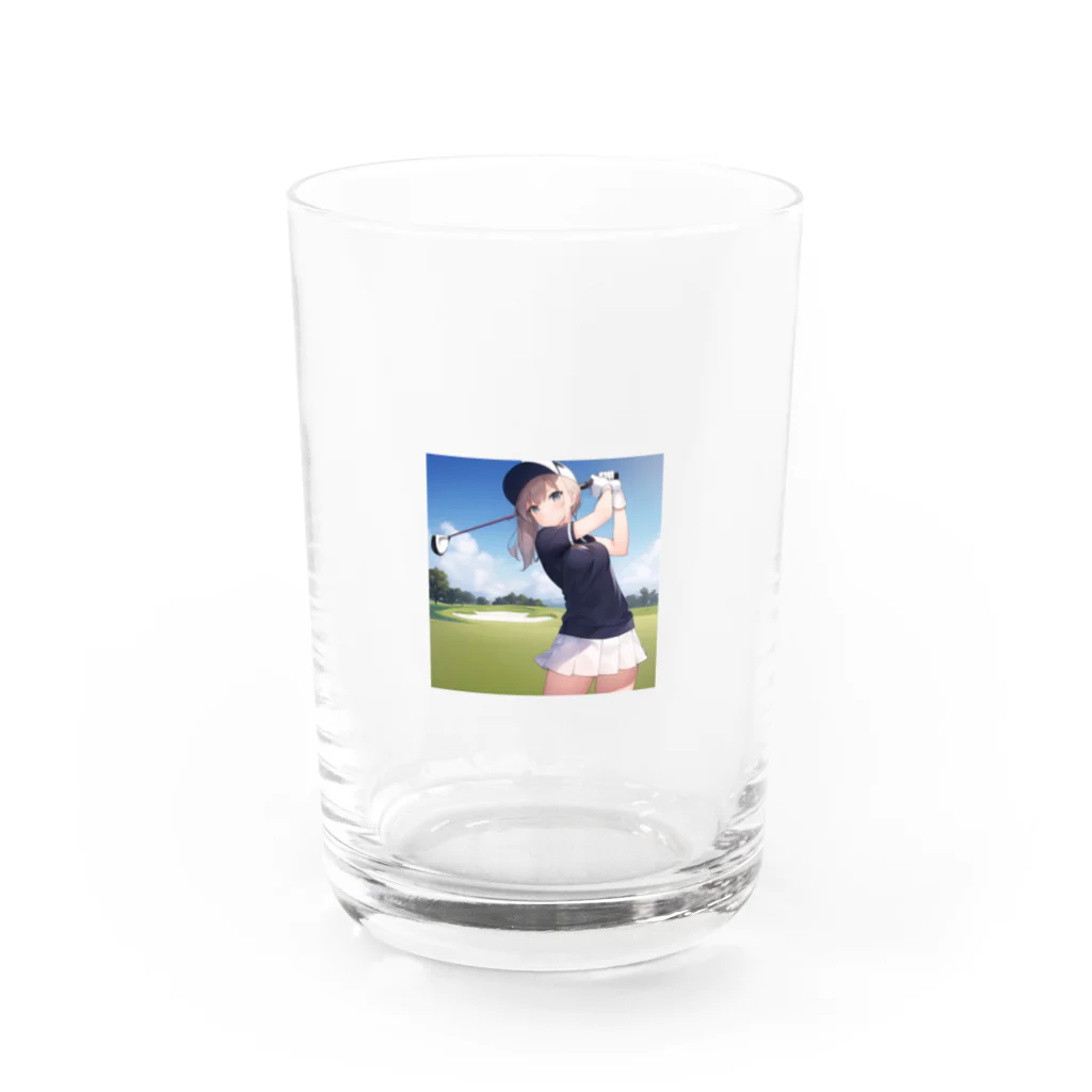 G2∞のゴルフ女子「えりりん」グッズ Water Glass :front