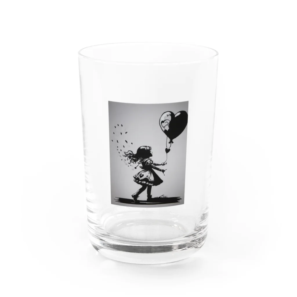 Moon公式ショップのAlice on Wall Street Water Glass :front
