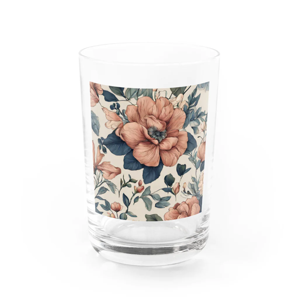 Miyabi❣の優雅な花柄 Water Glass :front