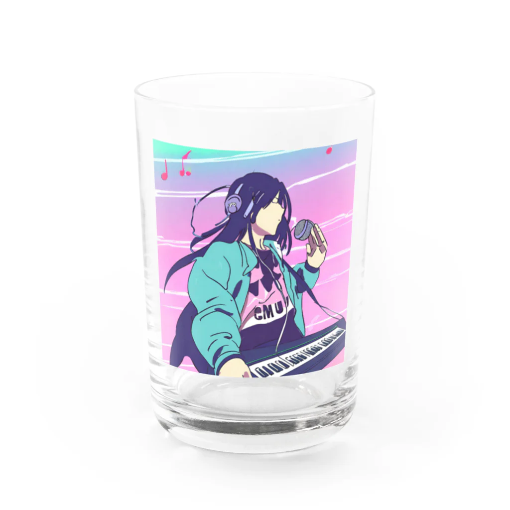 honhiroの心を打つメロディー: 感動のボーカルプリント Water Glass :front