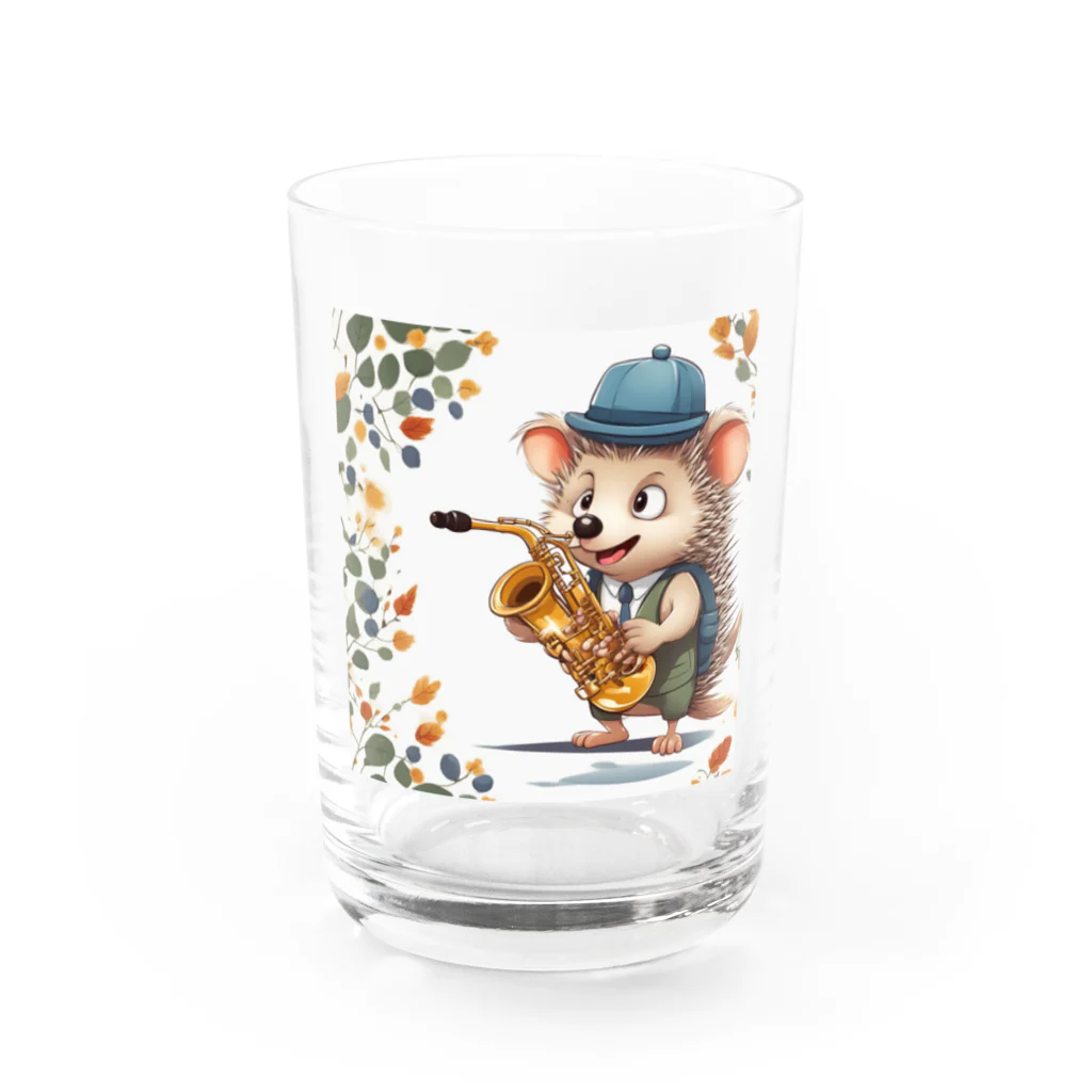 moriugのサックスハリネズミ Water Glass :front