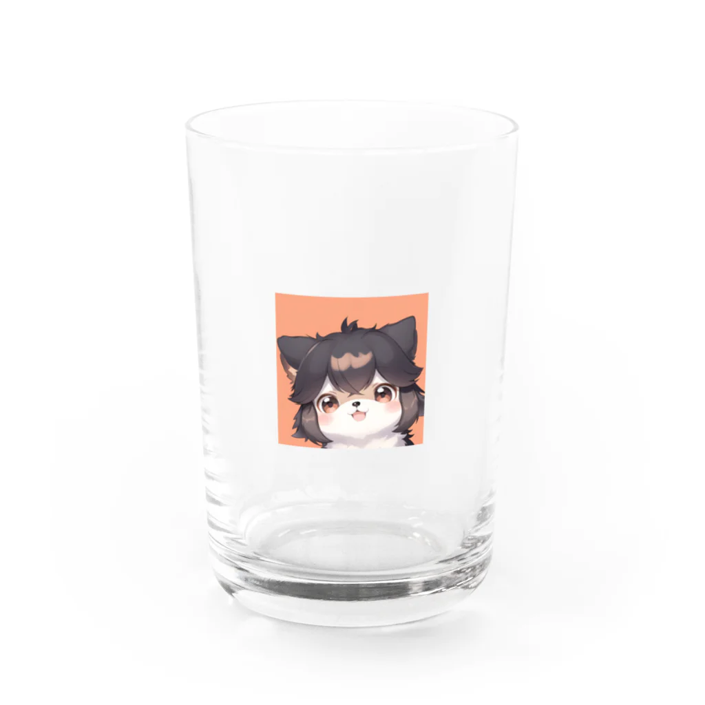 イーズのミックス犬ポッキー Water Glass :front