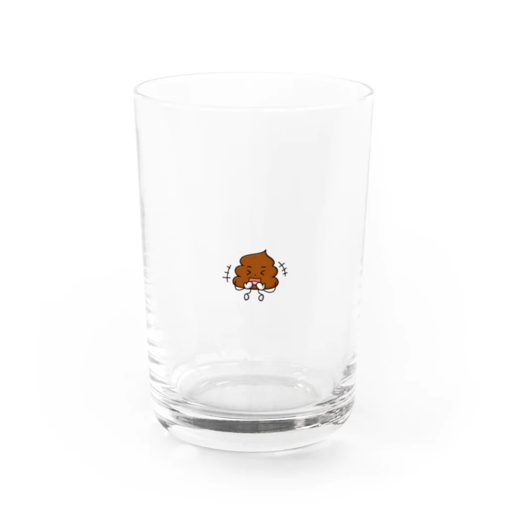 ちょいダサアイテムショップの笑う！うんこchan Water Glass :front