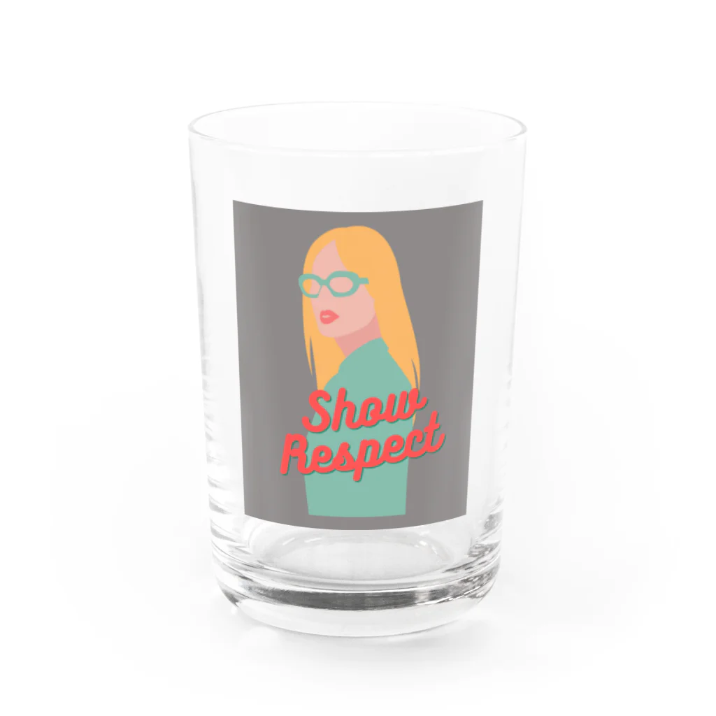 hummingのrespect Water Glass :front