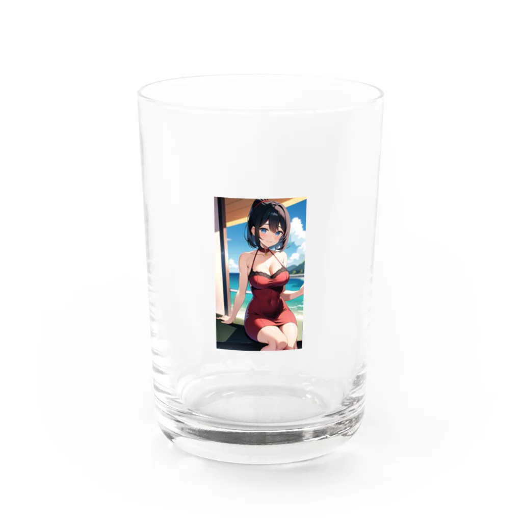 Makoto_Kawano Designのちょっぴりセクシーな女の子 Water Glass :front