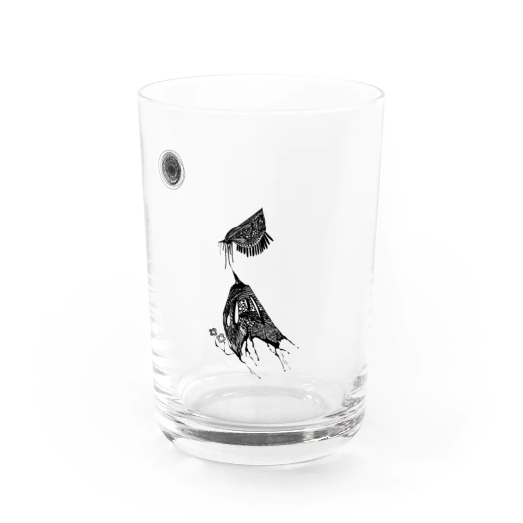 う丼だよ。のぐしゃぐしゃ Water Glass :front