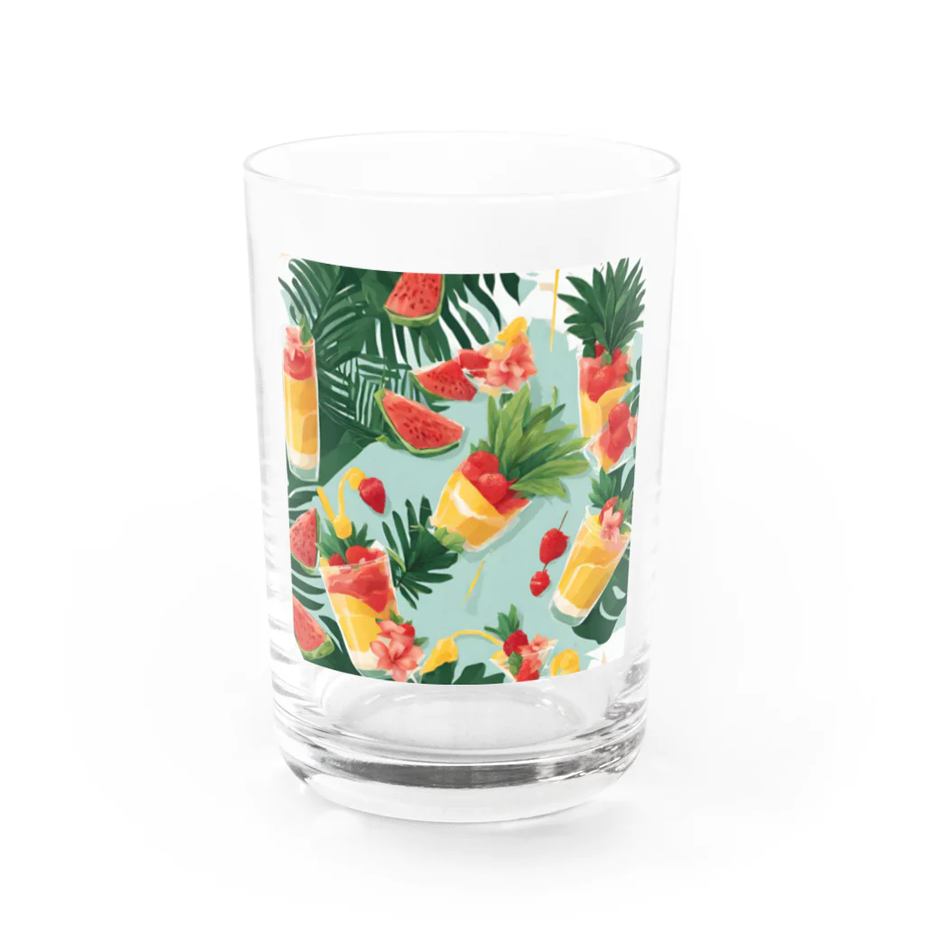 8takayaの南国のフルーツ Water Glass :front