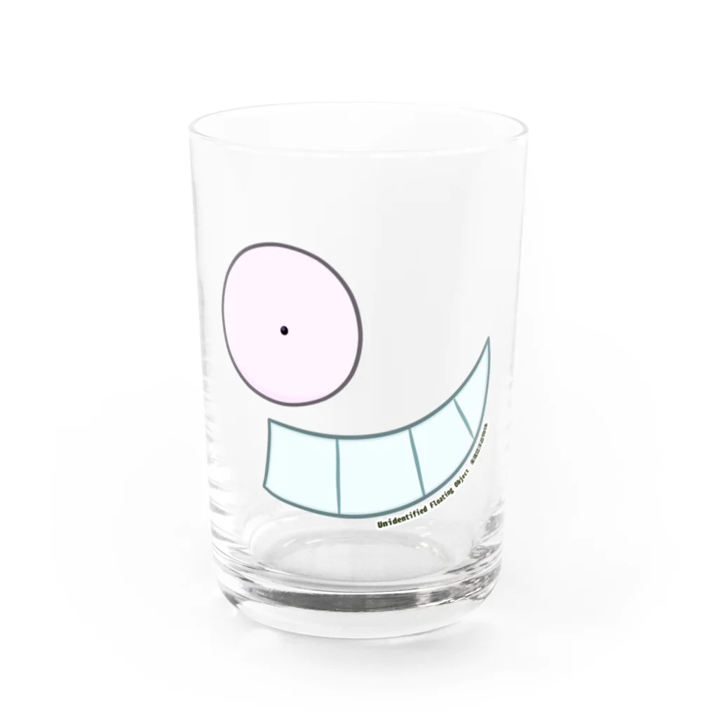 未確認浮遊物体のアイザックフェイス Water Glass :front