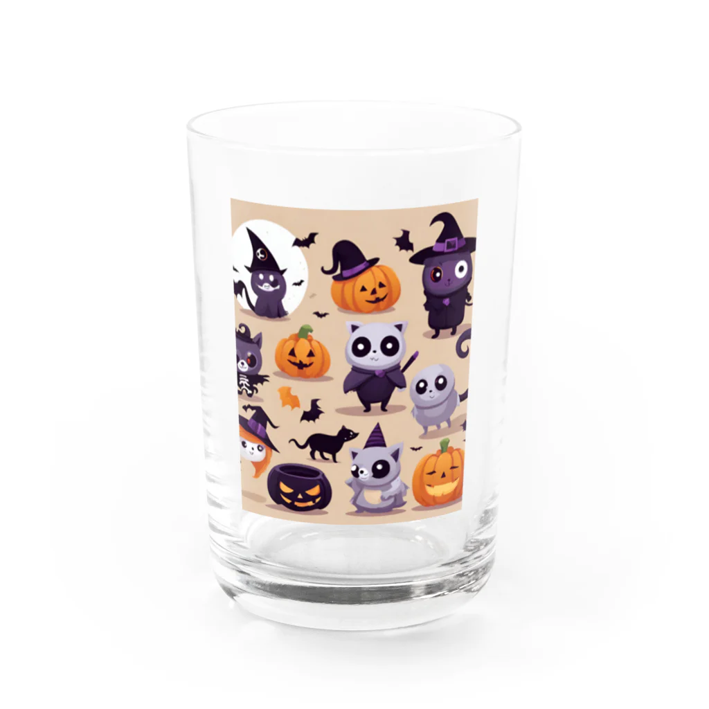 ワンダーワールド・ワンストップのたくさんのかわいいハローウィーンキャラクター④ Water Glass :front