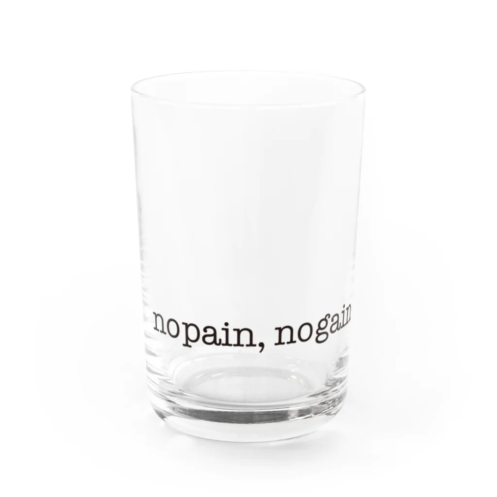 perorisaikoのno pain,no gain. Water Glass :front