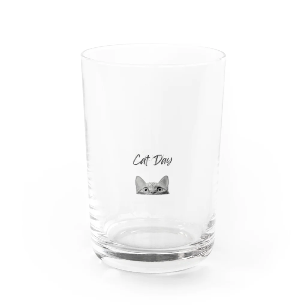 TAIYO 猫好きのCatday Water Glass :front