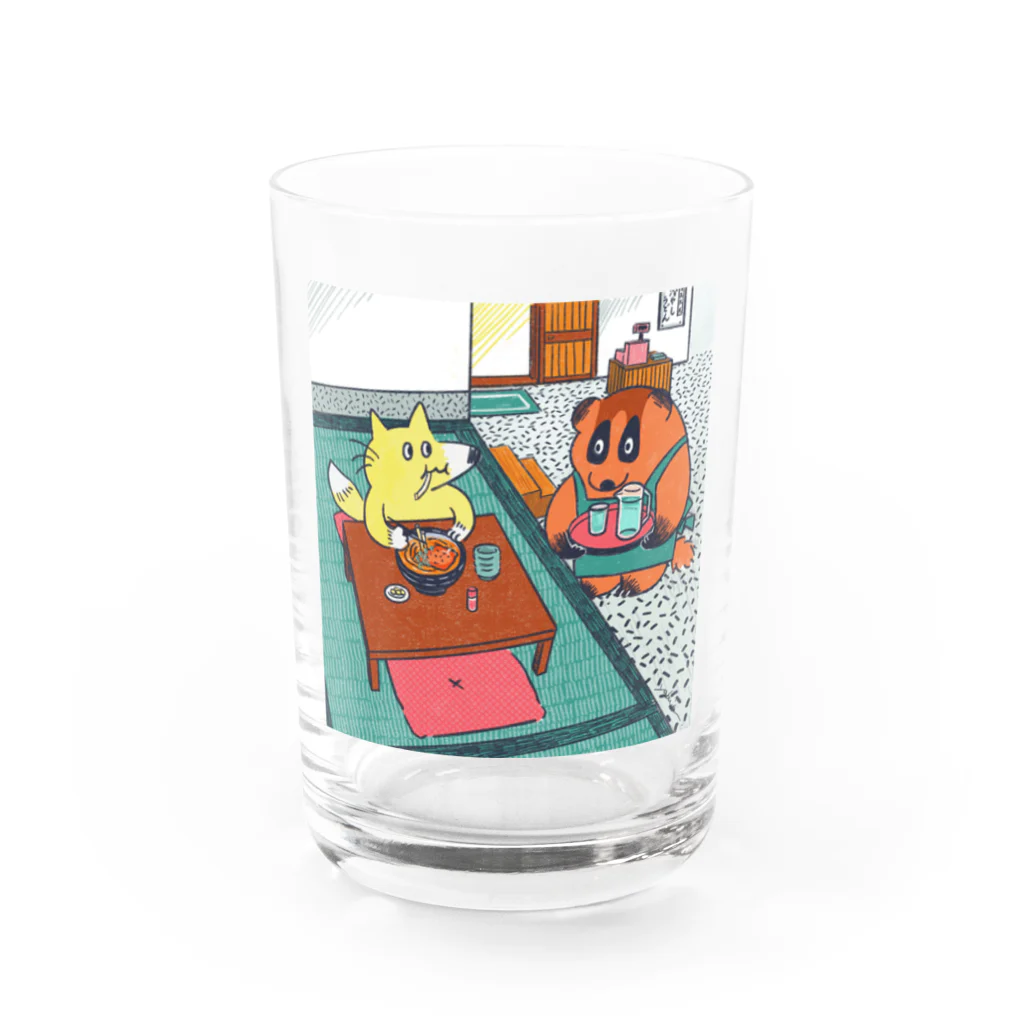 ヤブイヌ製作所のお冷もどうぞムジナ Water Glass :front