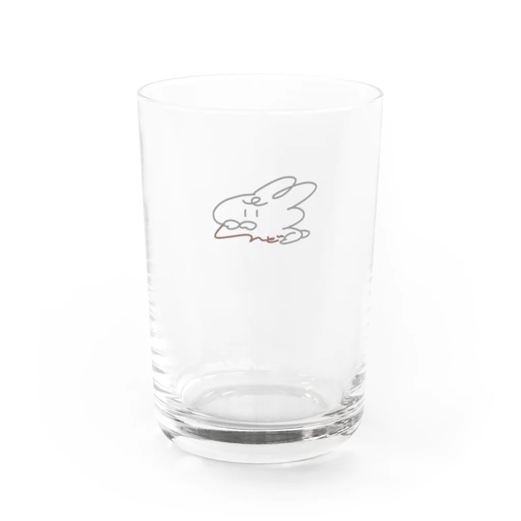 taimenkoのしんどうさぎ Water Glass :front