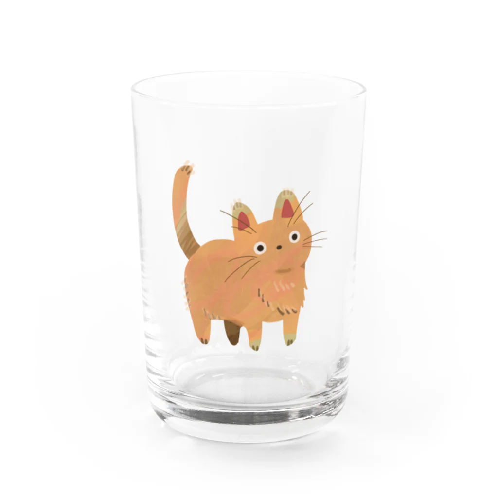 うずら舎のぽやぽや猫 Water Glass :front