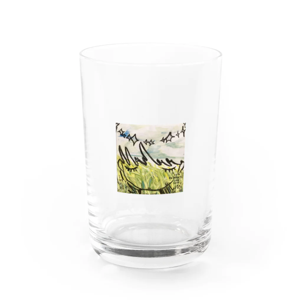 ユマの草原 Water Glass :front