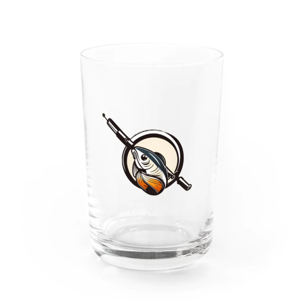 黒猫くんのラブフィッシング Water Glass :front