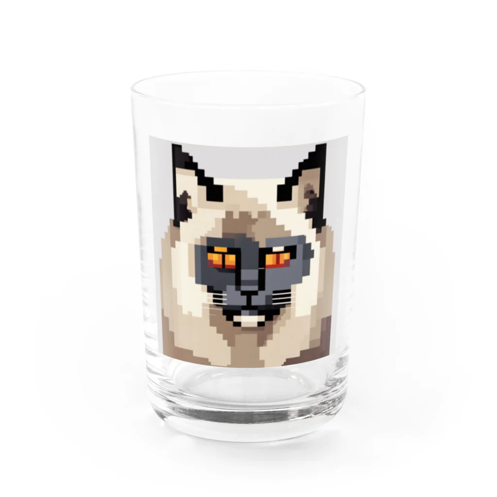 kindonesiaのドット絵の アメリカンカール Water Glass :front