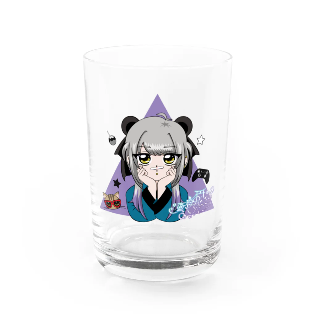 真夜中のいぶきマン🌙のチャンネル登録者1000人記念グッズ。 Water Glass :front