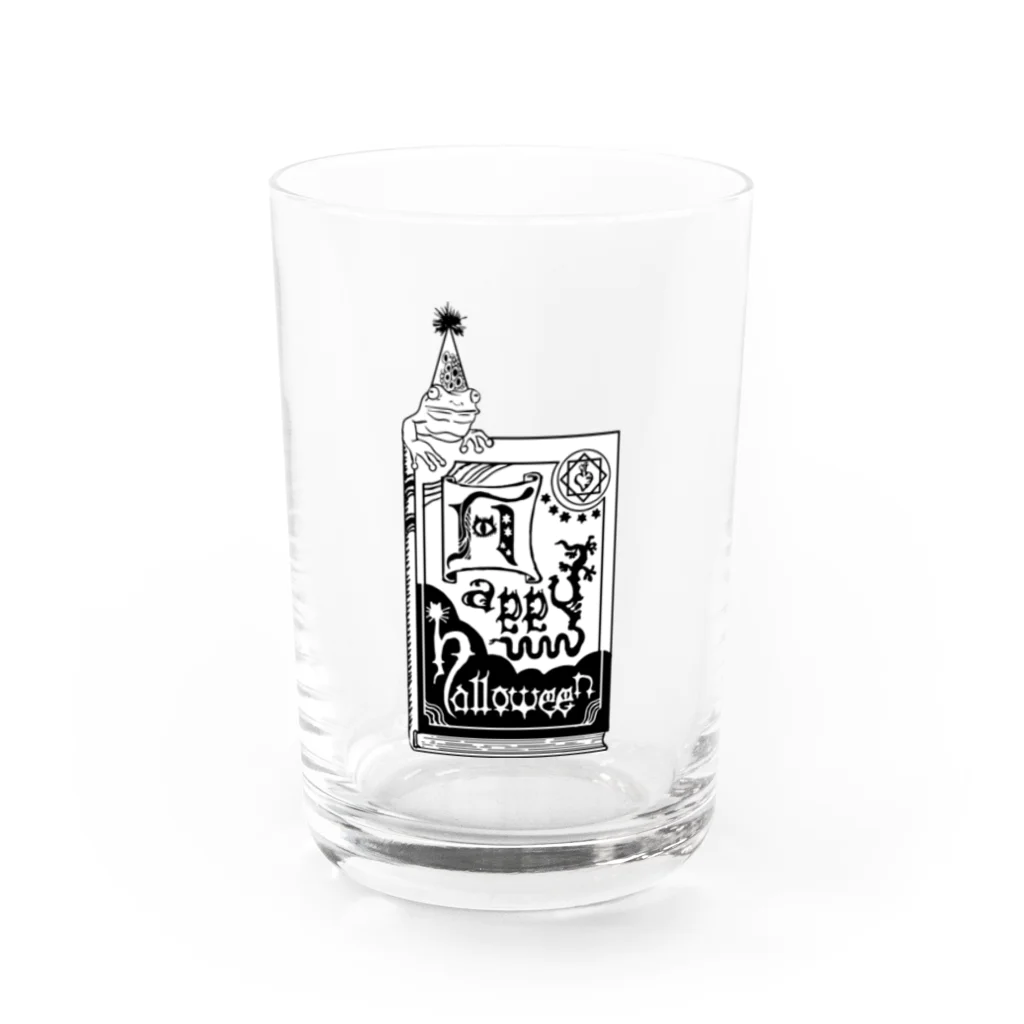 Asako ShibutaniのHappy Halloween grimoire Water Glass :front