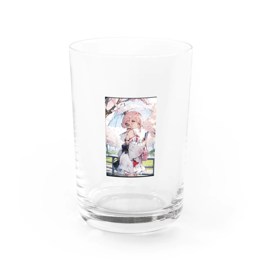 shin826の桜の少女　 Water Glass :front