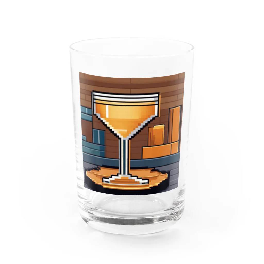 ROCKSWEBのドット絵　サイドカー Water Glass :front