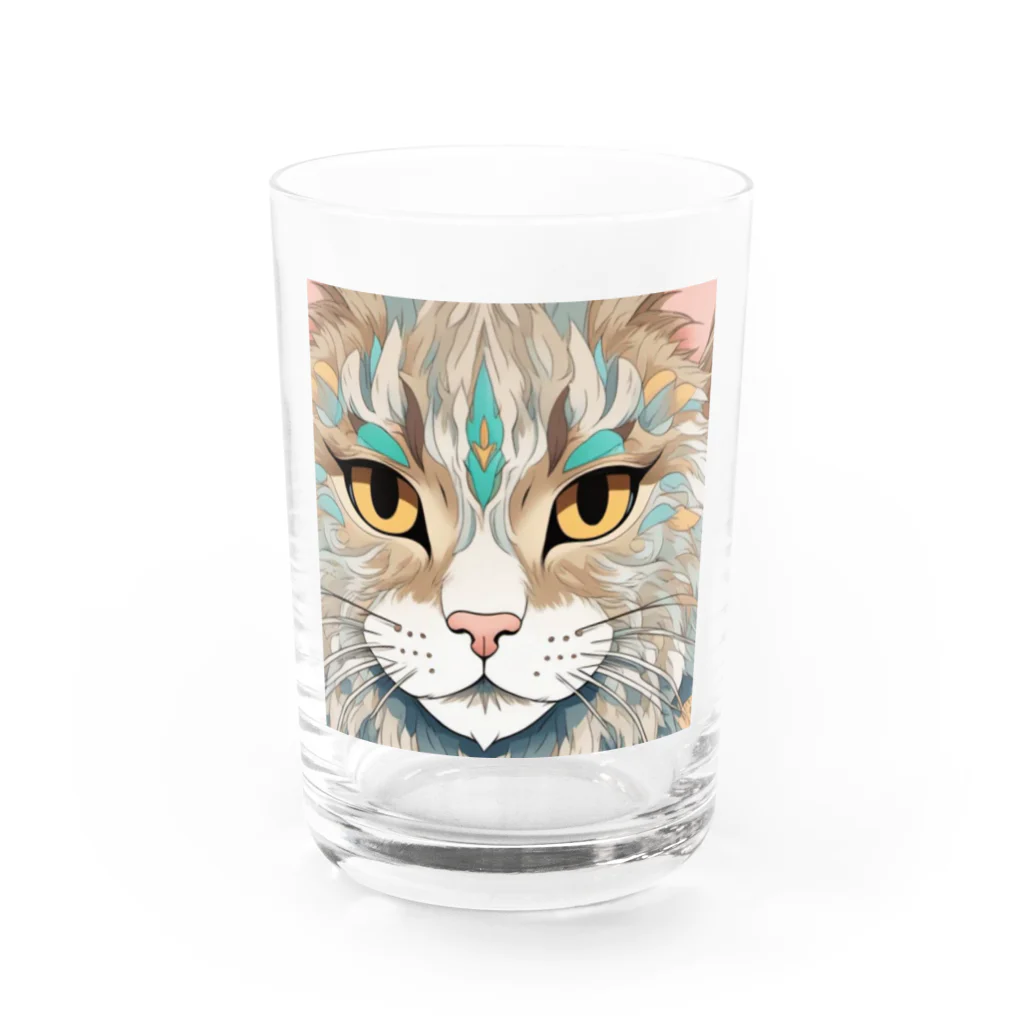 オヤジの挑戦 ʓ Խʓ Խの猫の魅力 グラス前面