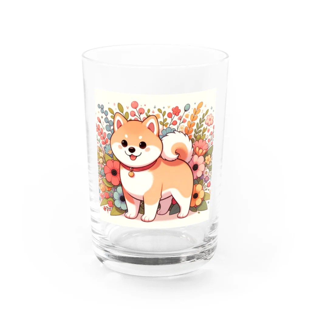 uyuyoshieの可愛い柴犬 Water Glass :front