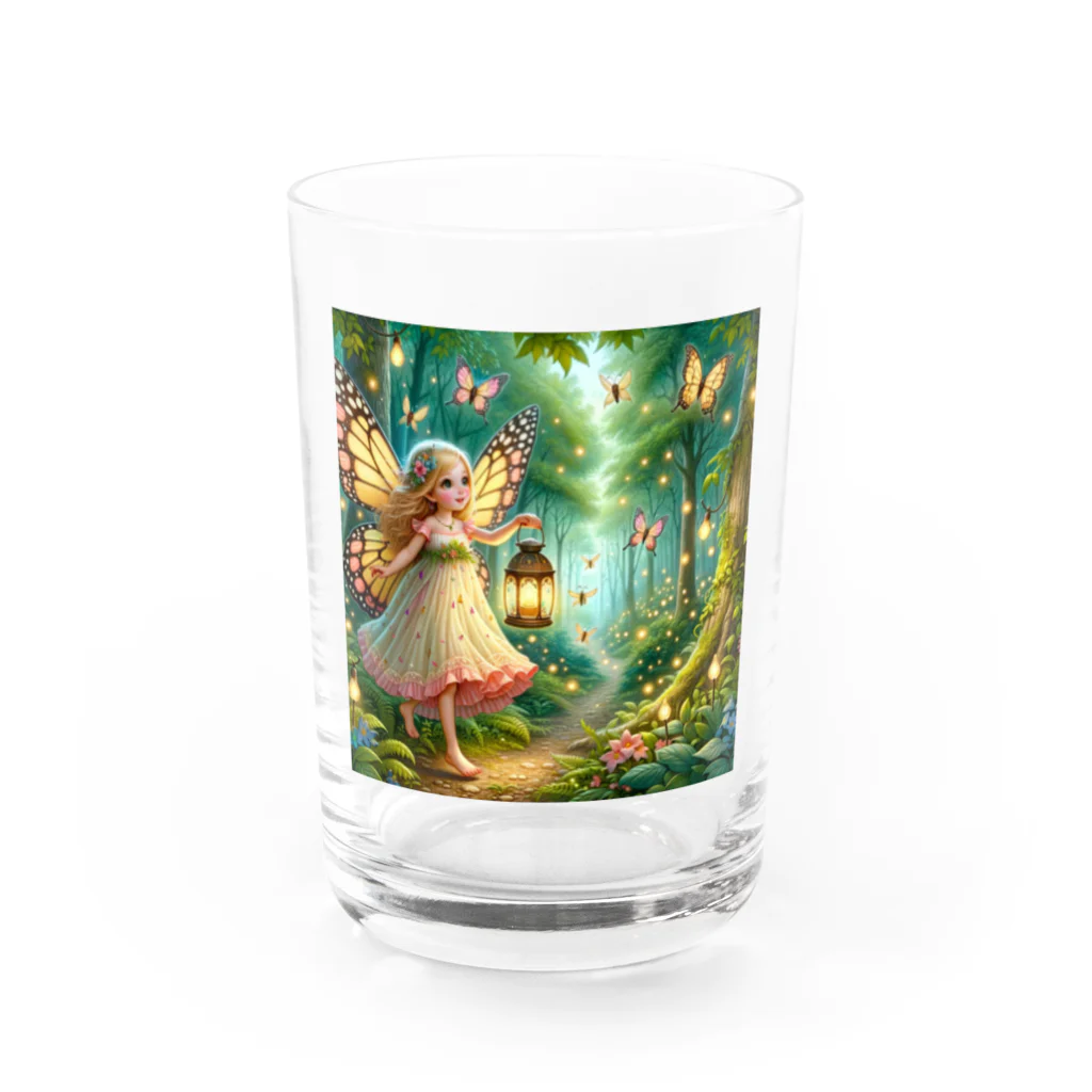 uyuyoshieの妖精　女の子 Water Glass :front