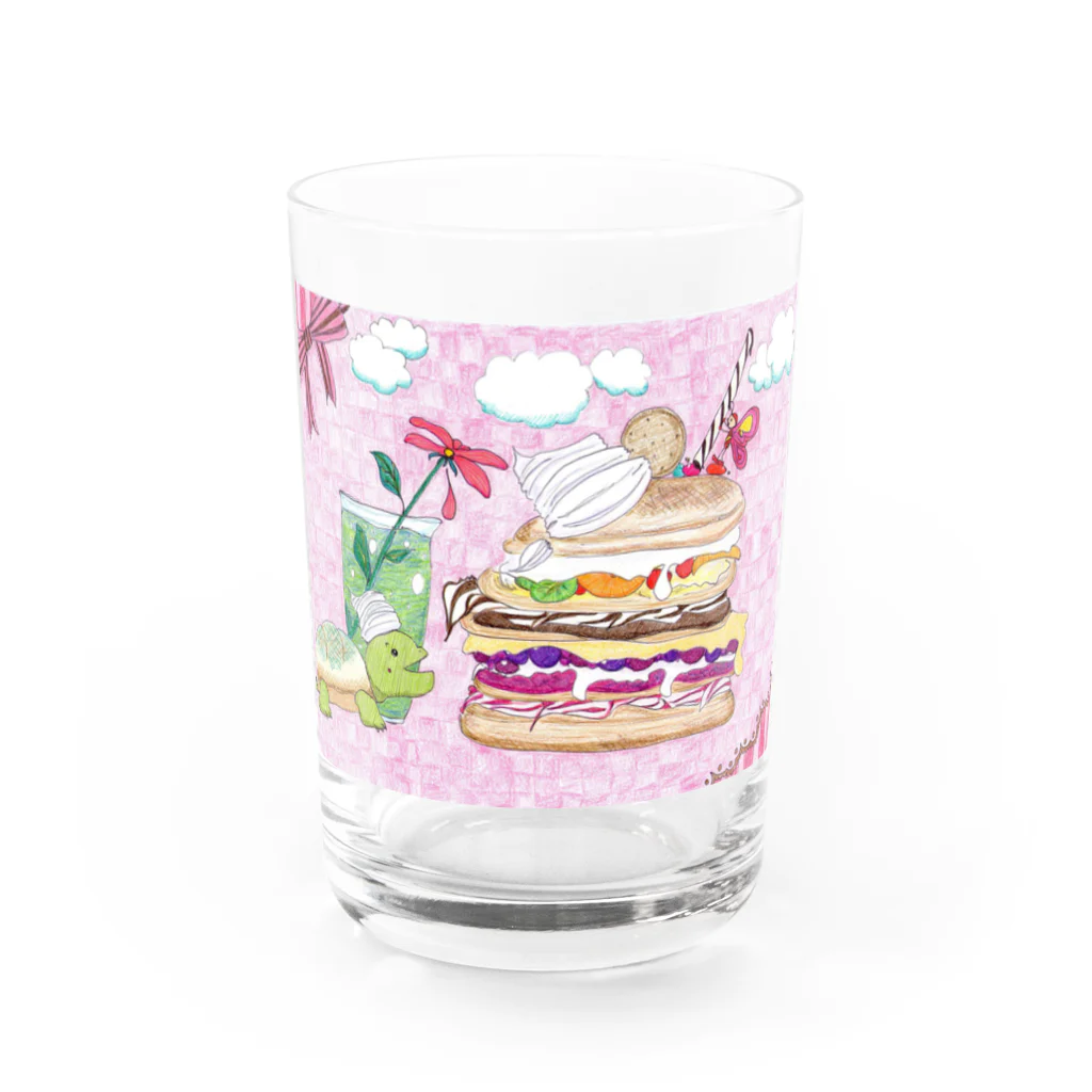 つぎのかめろんぱんけーき Water Glass :front