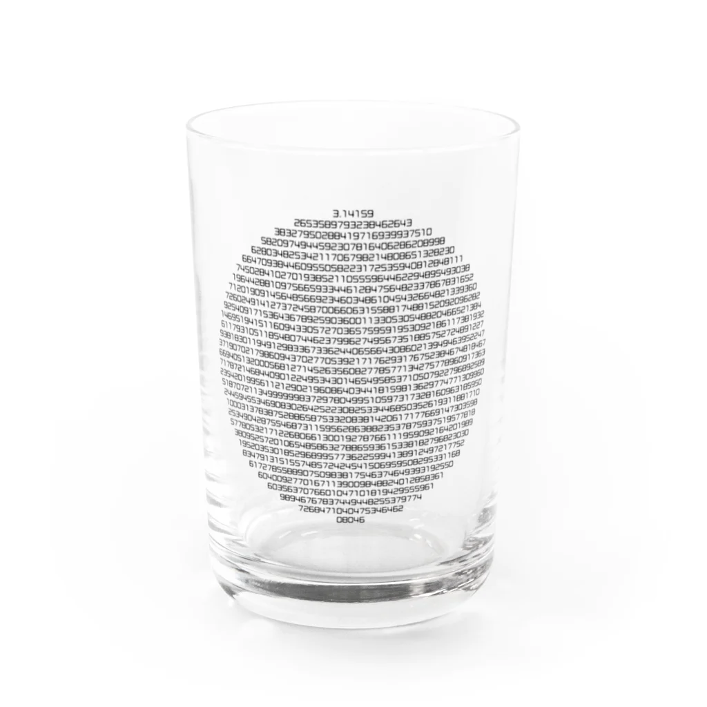 kimchinの円周率 Water Glass :front